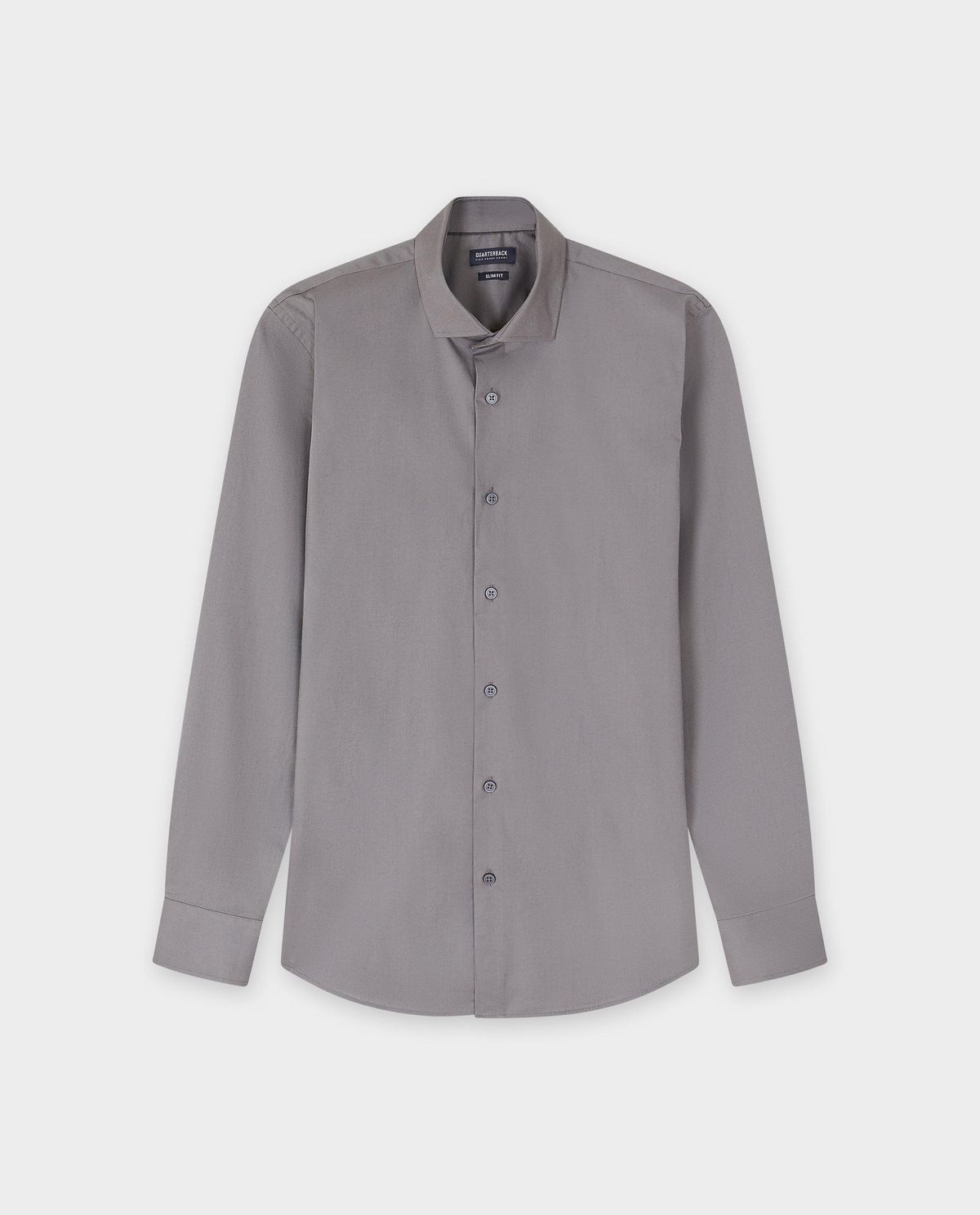 Donkergrijs hemd, slim fit