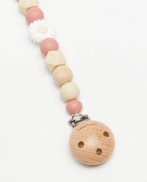 Accessoires pour b&eacute;b&eacute;s - Clip pour sucette en perles
