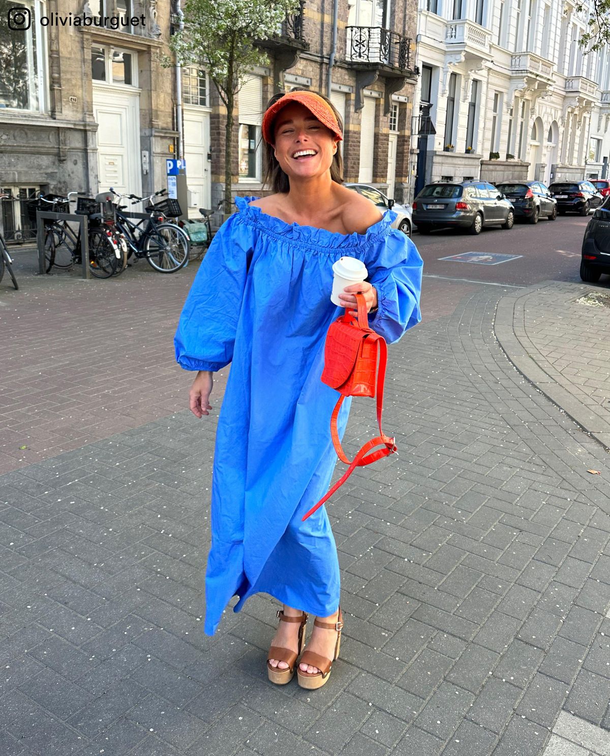 Blauwe jurk
