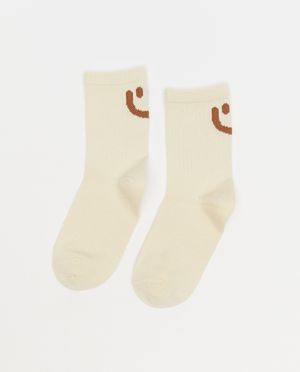Chaussettes - Bas avec visages brod&eacute;s, 23-34