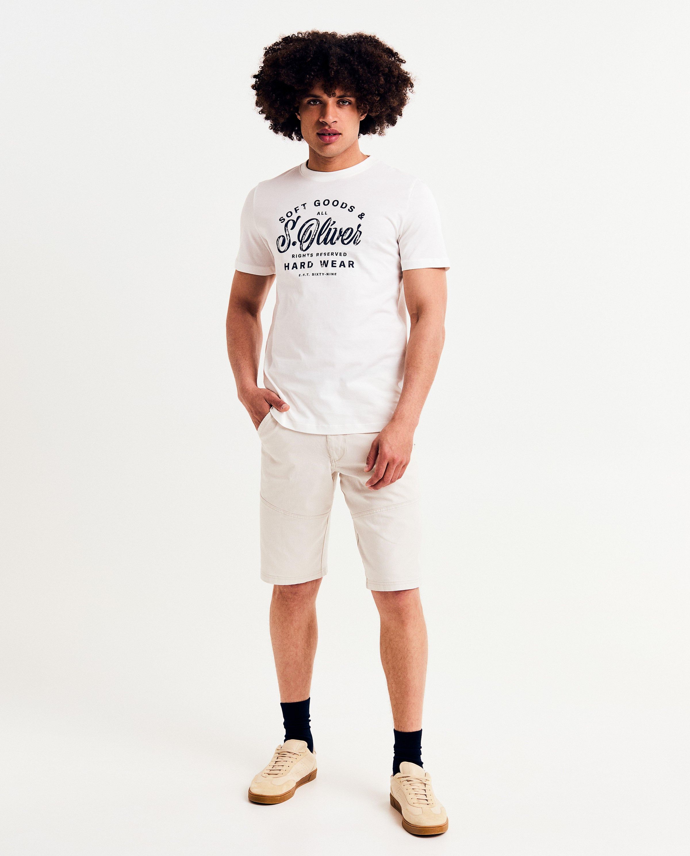 Short beige, coupe r&eacute;guli&egrave;re - S. Oliver