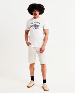 Short beige, coupe r&eacute;guli&egrave;re - S. Oliver