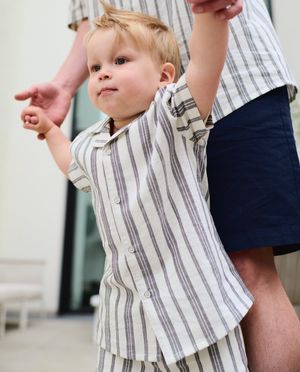 Chemise ray&eacute;e, 98-134 - Familystories