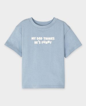 T-shirts - Biokatoenen T-shirt My dad thinks he's funny, 98-134