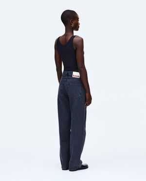 Jeans - Zwarte jeans met riem