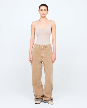 Lichtbruine jeans met gradient - HNST