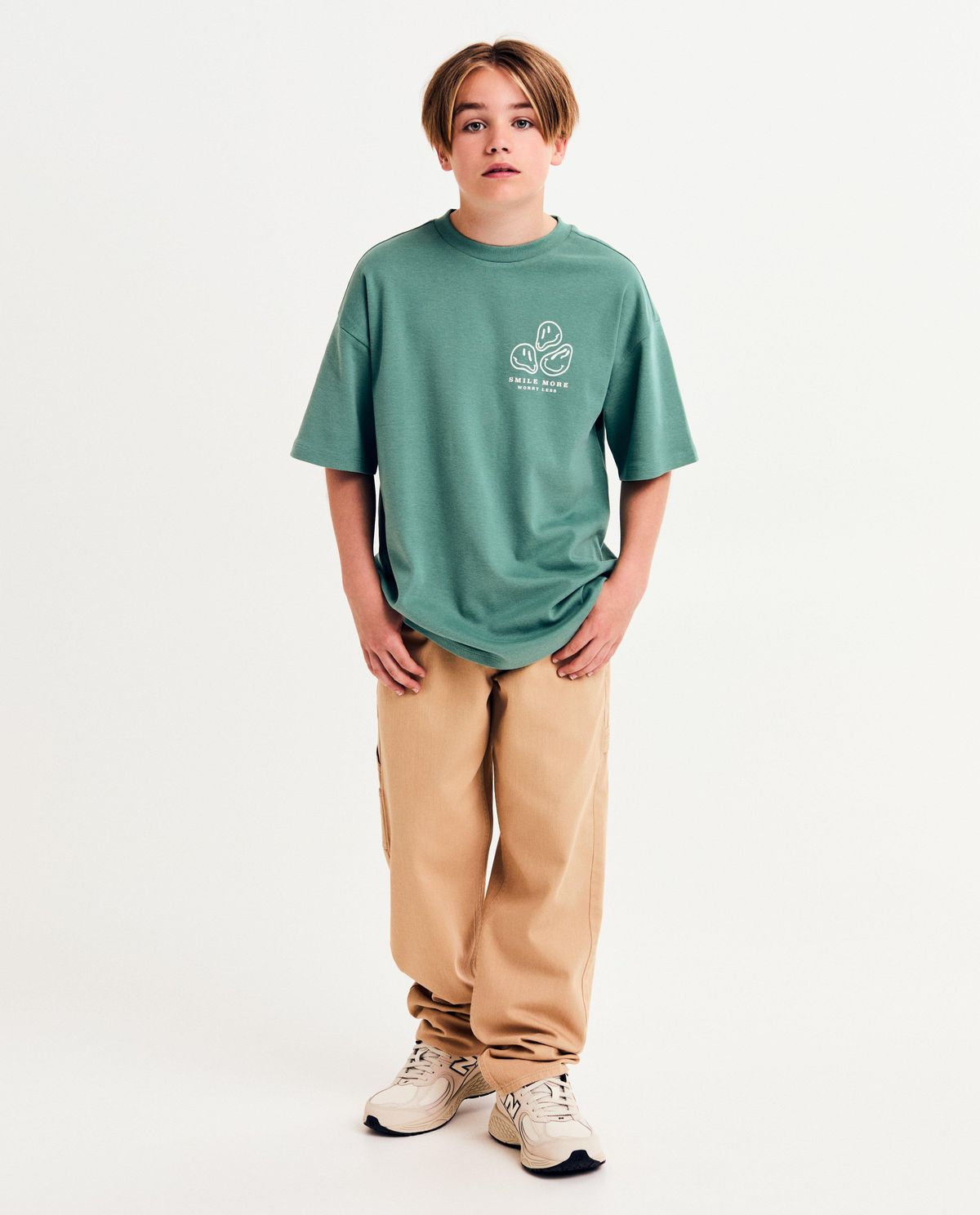 Bruine broek, loose fit