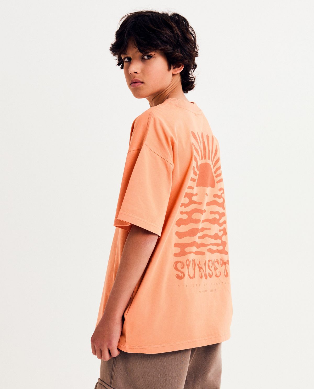 T-shirt met backprint, loose fit