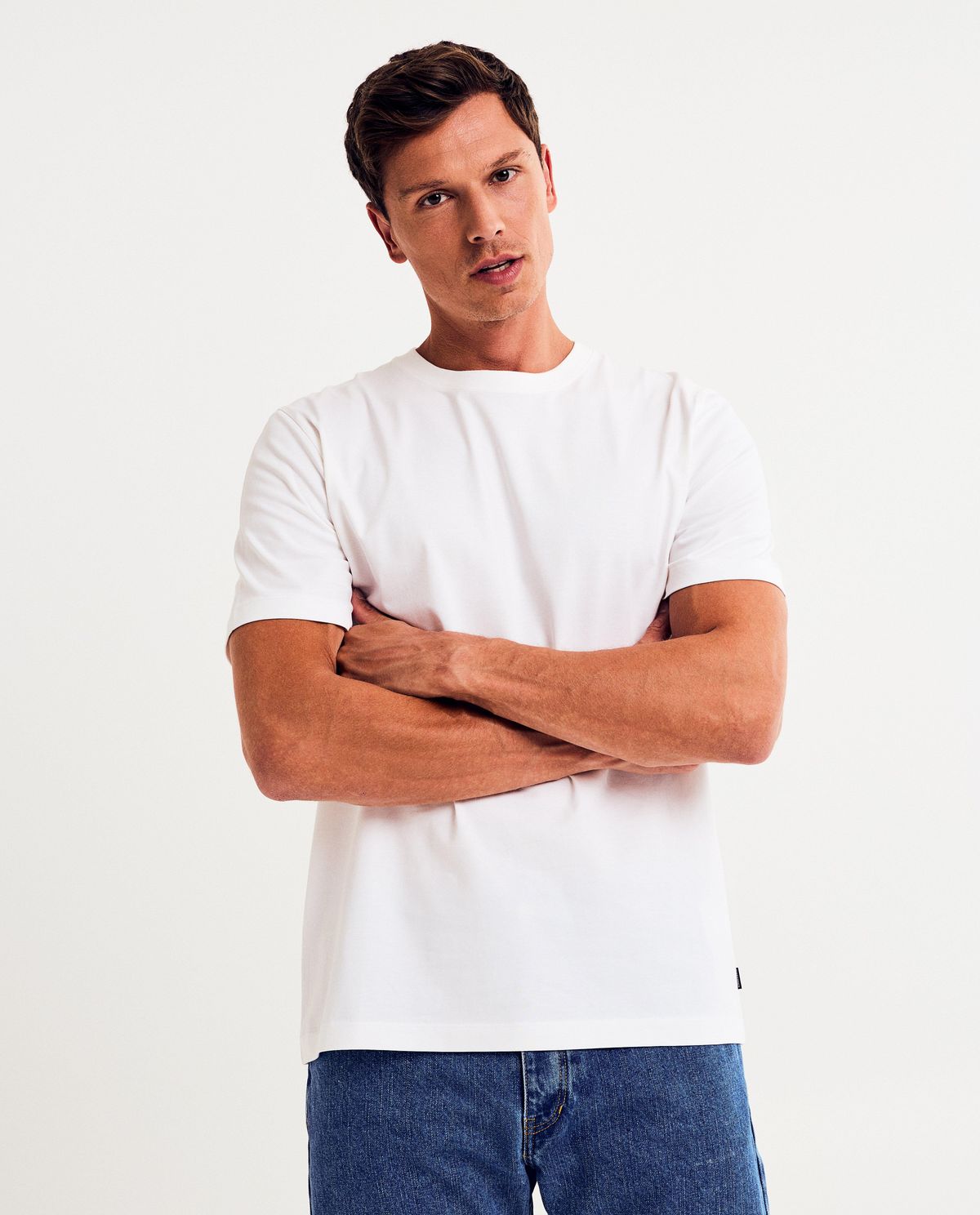 Wit T-shirt, regular fit