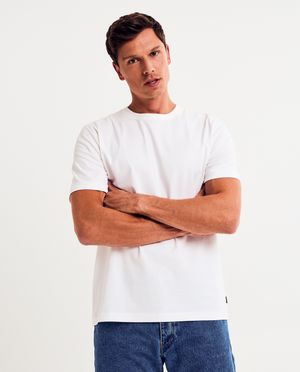 Wit T-shirt, regular fit - Quarterback