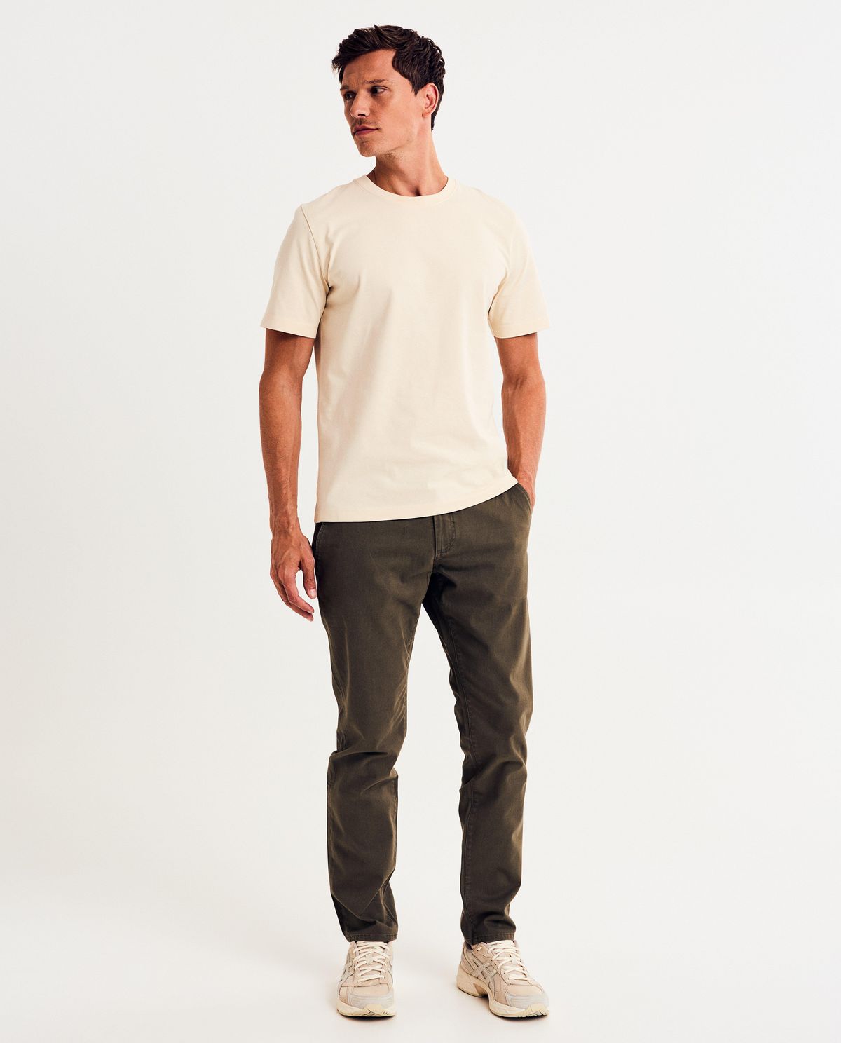 Donkerblauwe chino, slim fit