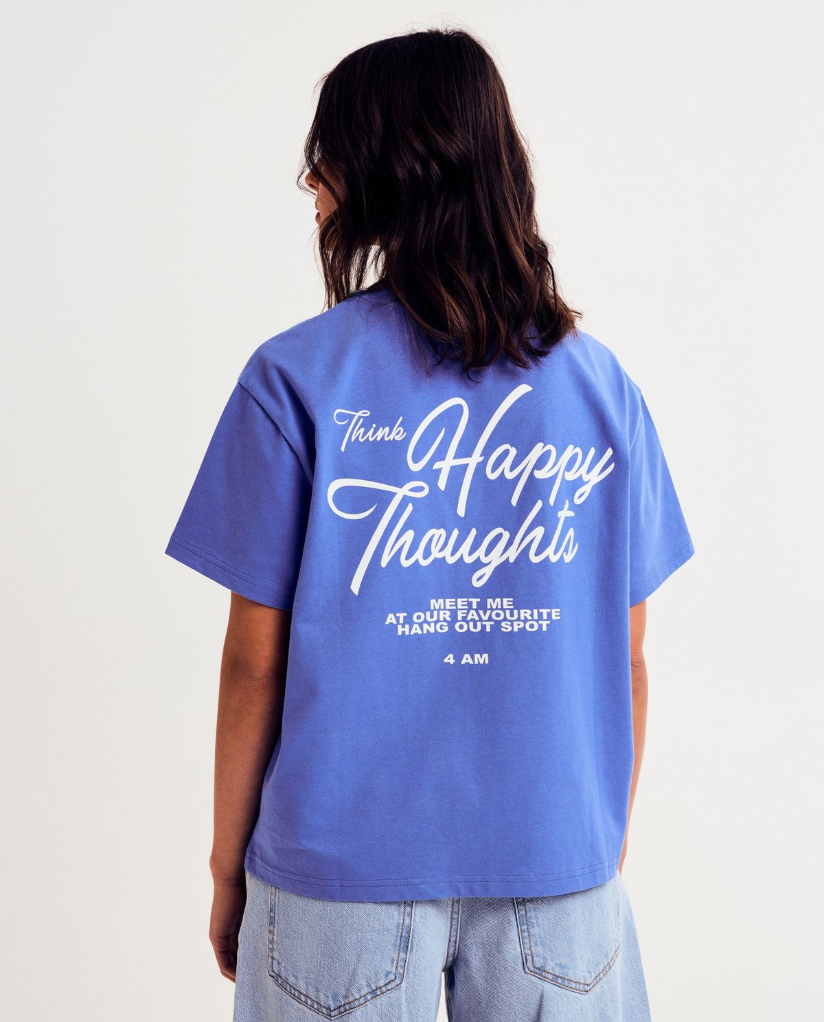 T-shirt met backprint, oversized fit