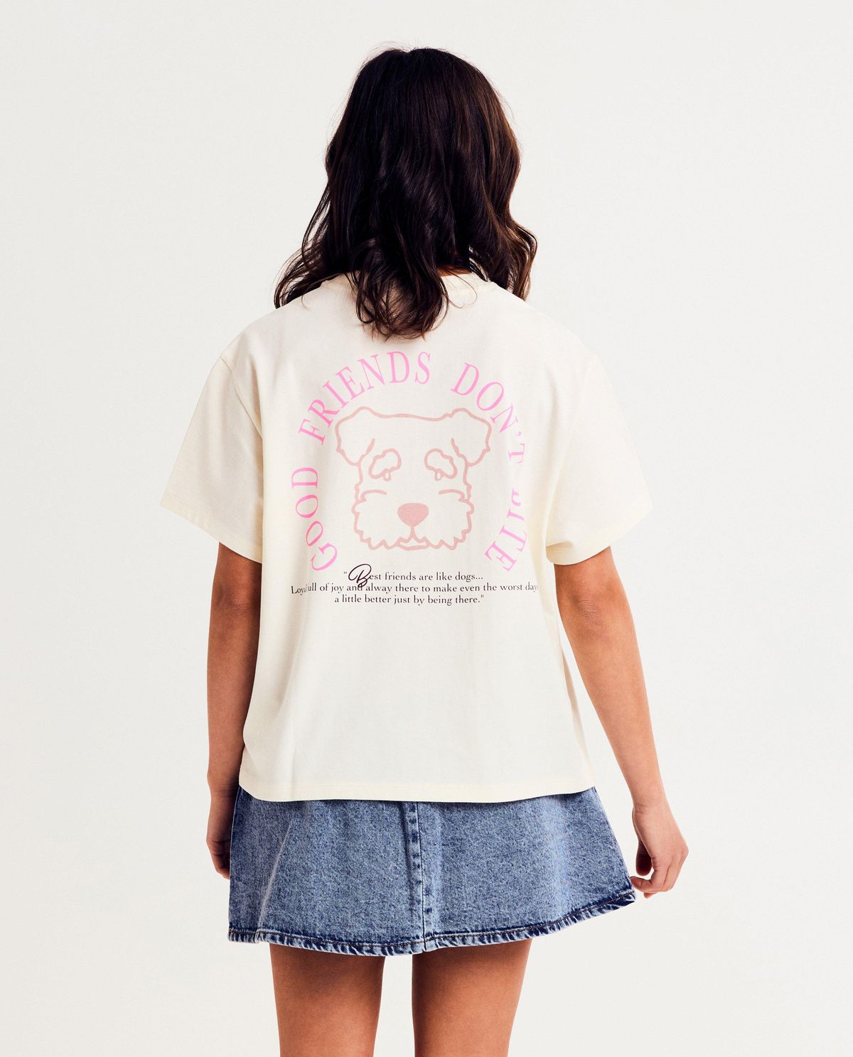 T-shirt met backprint, oversized fit