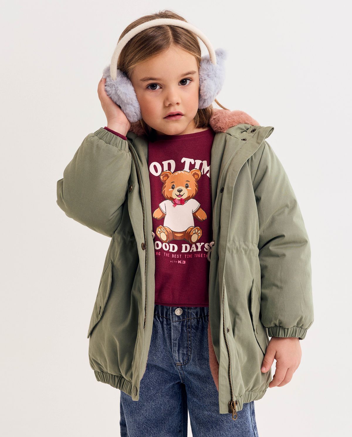 Jas met faux fur voering