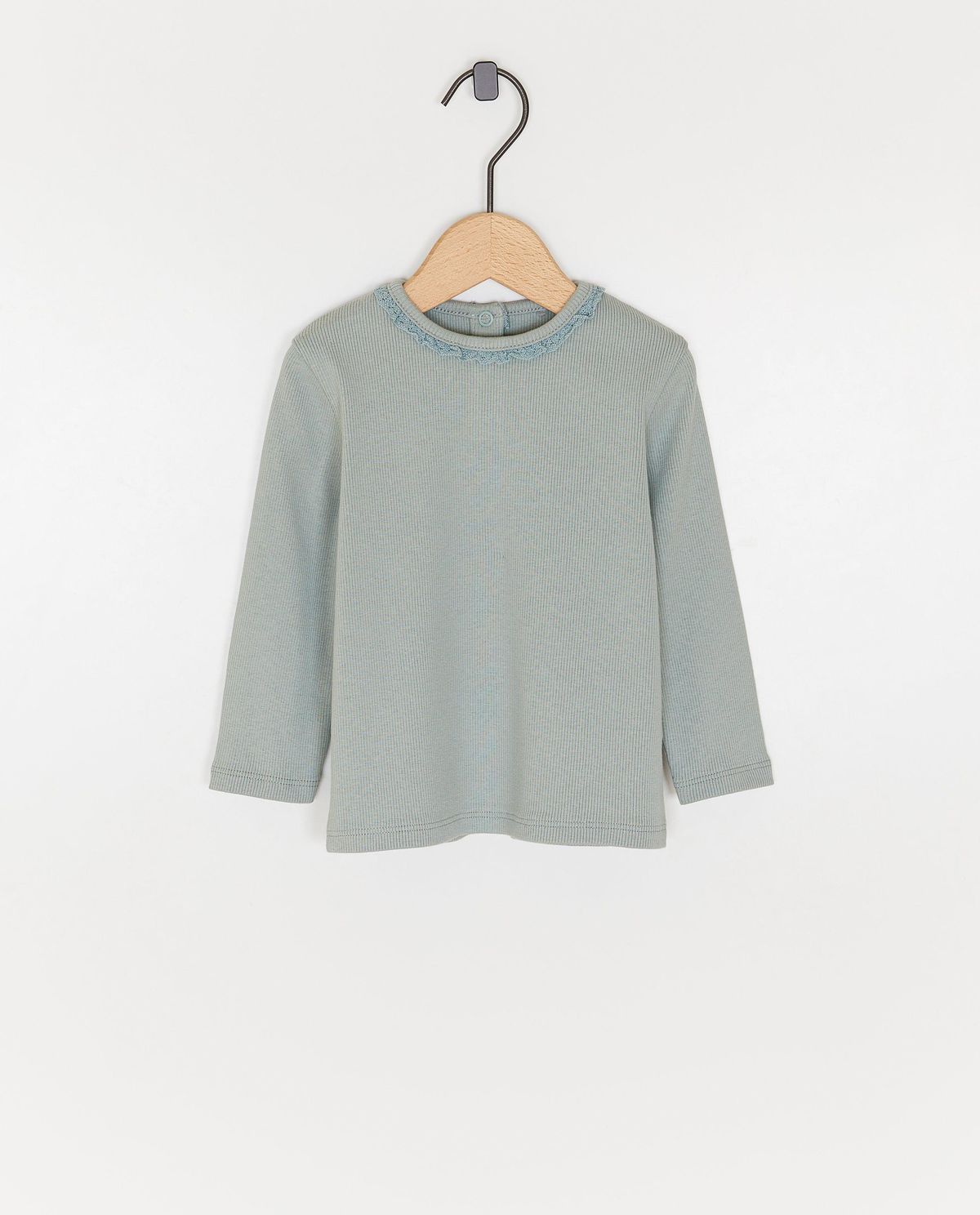 Longsleeve met fijne rib