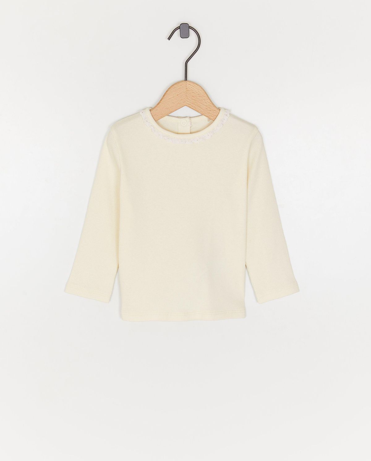 Longsleeve met fijne rib