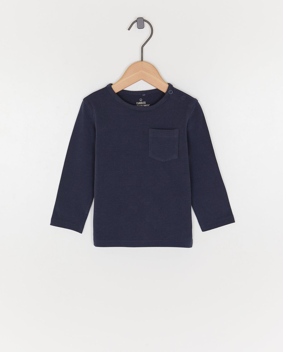 Donkerblauwe longsleeve