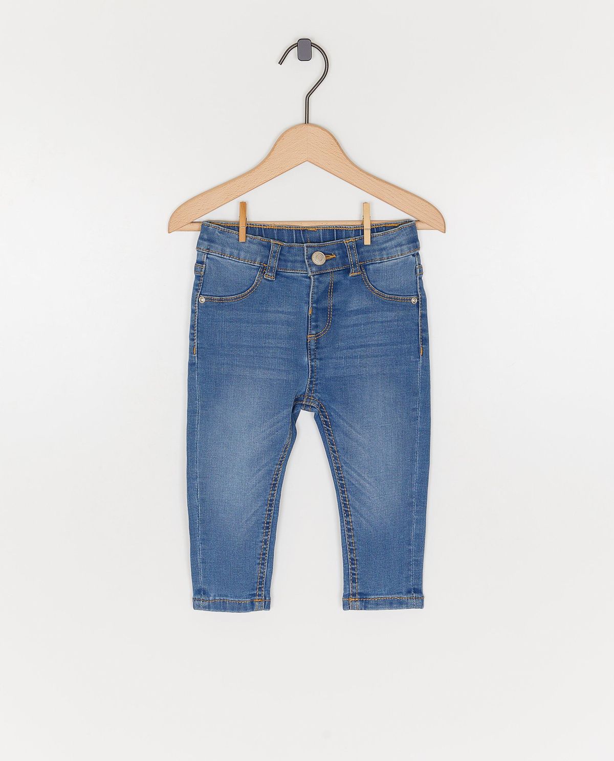 Blauwe jeansbroek, skinny fit