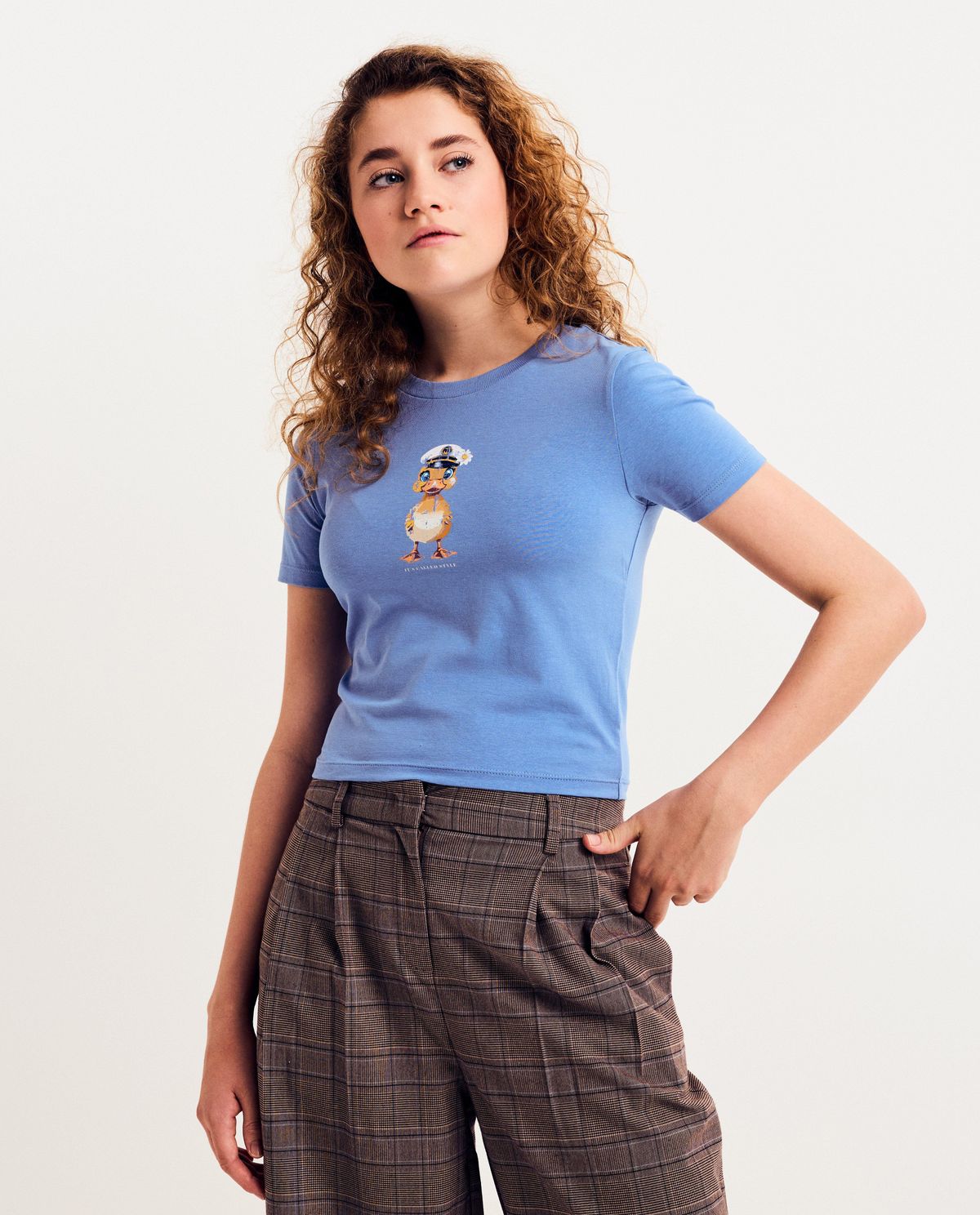 T-shirt met print eend