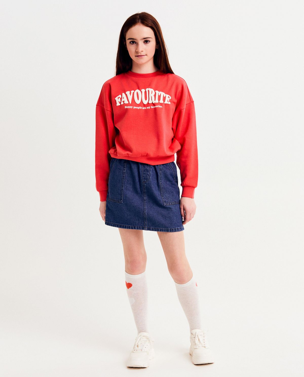 Blauwe jeansrok
