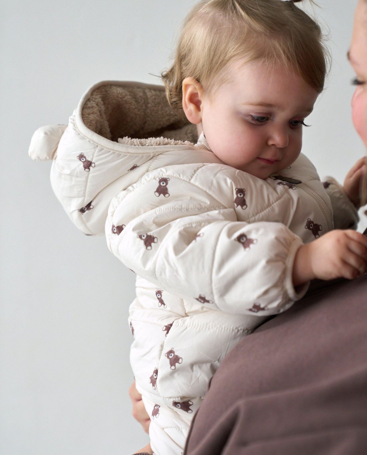 Doorgestikte onesie van gereycleerd polyamide