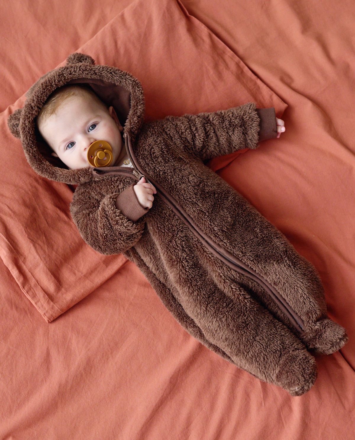 Teddy onesie van gerecycleerd polyester