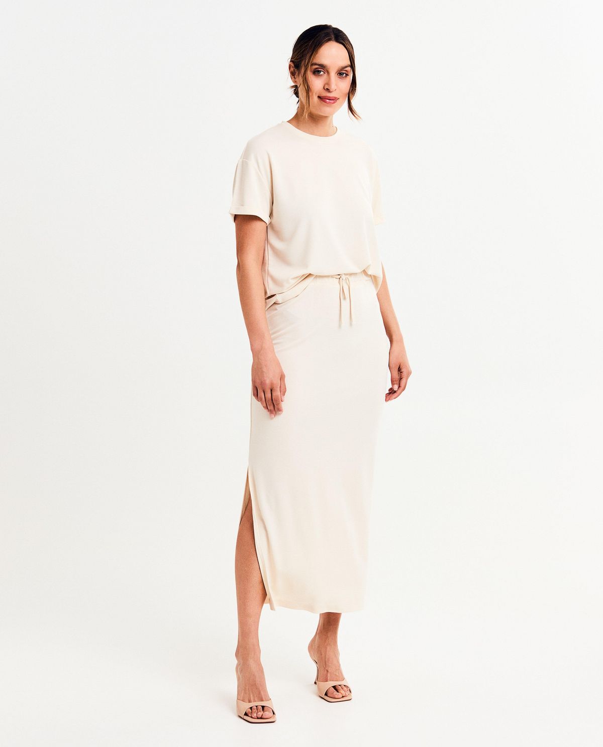 Beige rok