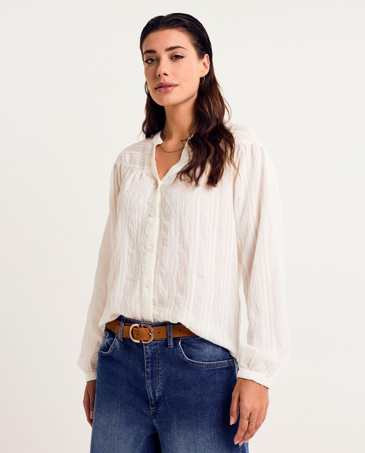 Blouse met structuur