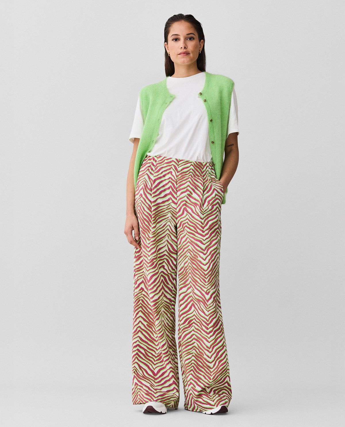 Broek van gerecycleerd polyester