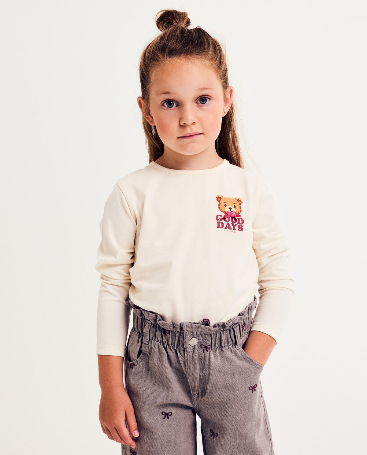 Longsleeve met kleine print beer