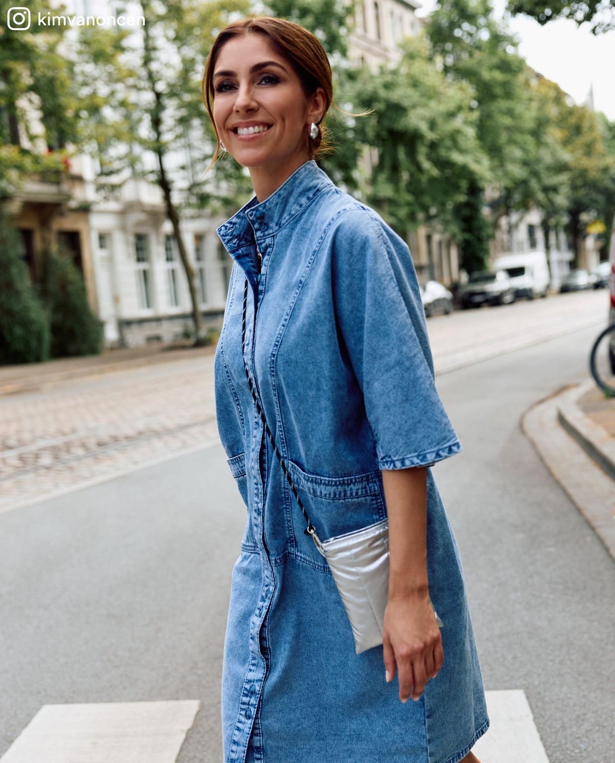 Blauwe jeansjurk