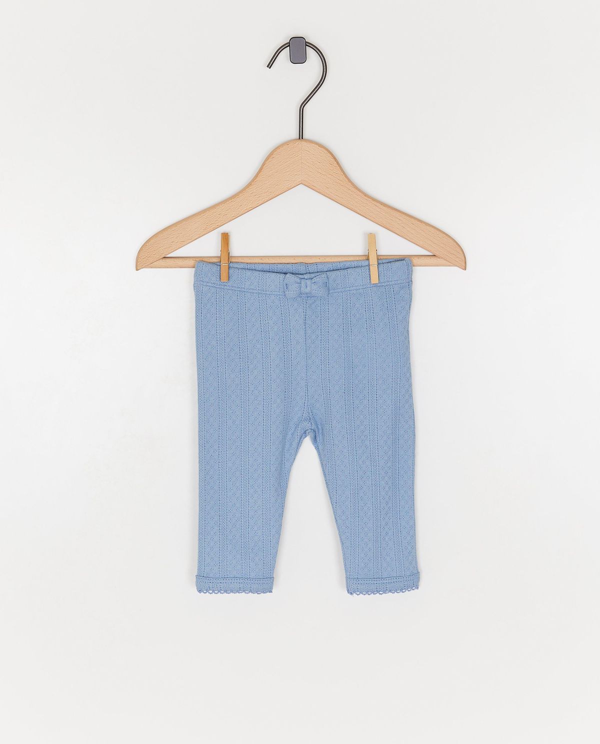 Blauwe legging met ajour