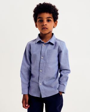 Chemise bleue, regular fit - Fred & Samson