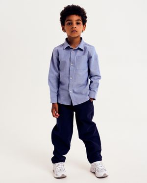 Chemises - Chemise bleue, regular fit