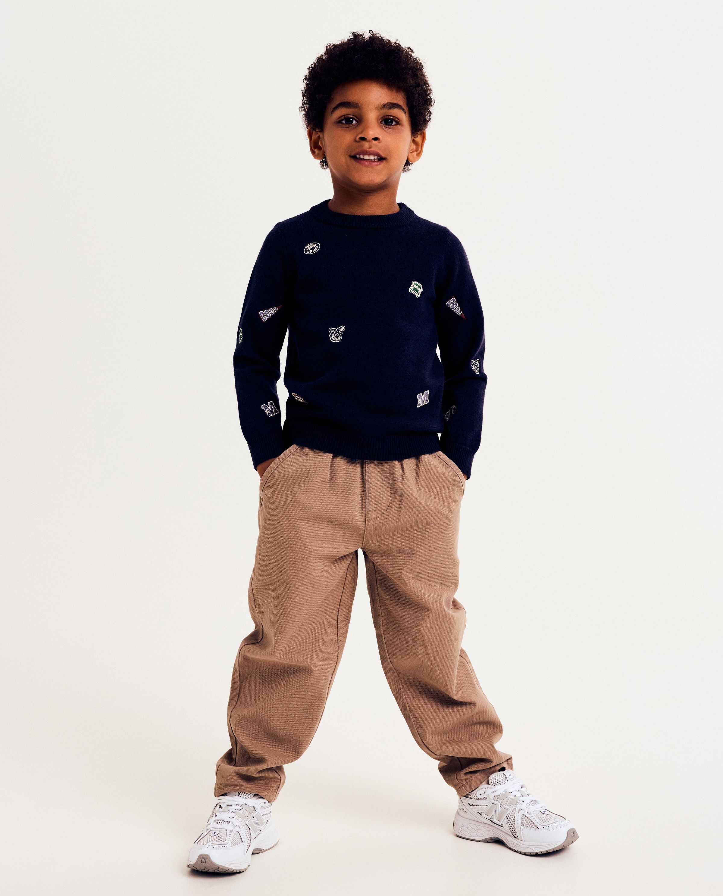 Pantalon brun, baggy fit - Fred & Samson