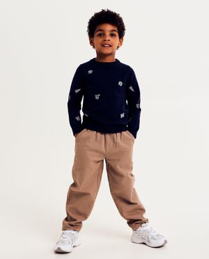 Pantalon brun, baggy fit - Fred & Samson