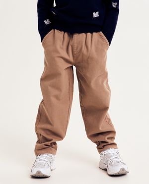 Pantalons - Pantalon marron, baggy fit