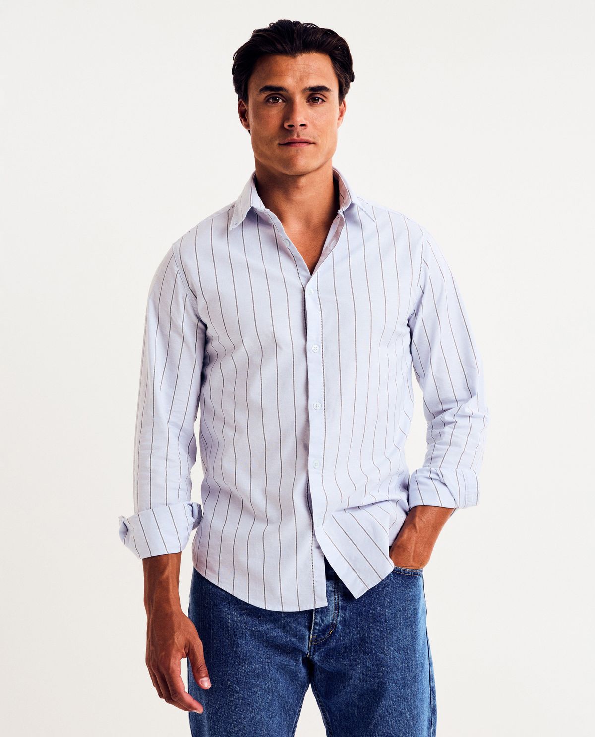 Hemd met strepen, slim fit