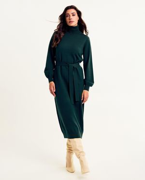 Donkergroene jurk - Dina Tersago