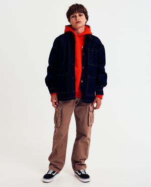 Cardigan - Donkerblauw jeansvest