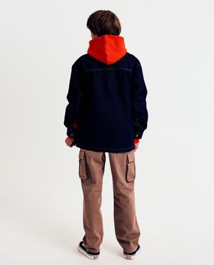 Cardigan - Donkerblauw jeansvest