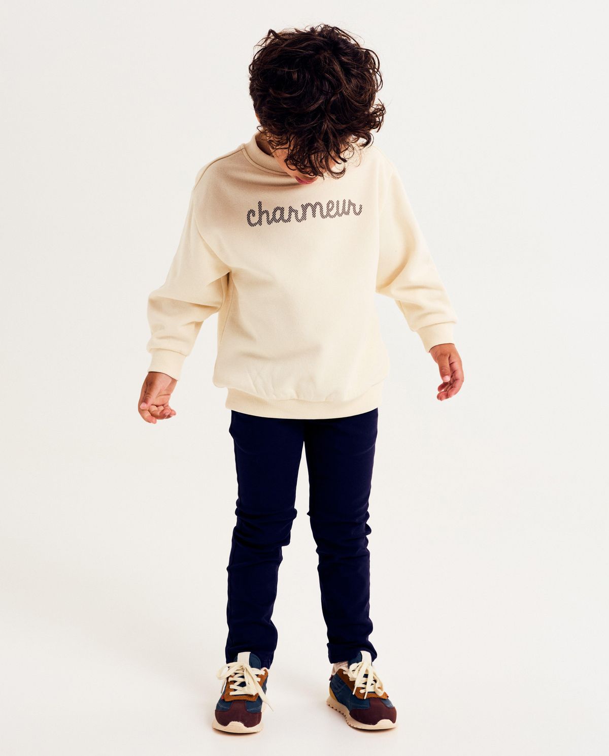 Donkerblauwe broek, skinny fit