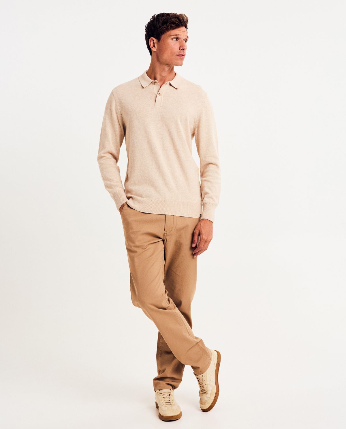 Bruine broek, straight fit