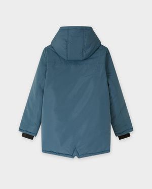 Jassen - Blauwe jas van gerecycleerd polyester