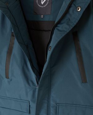 Jassen - Blauwe jas van gerecycleerd polyester