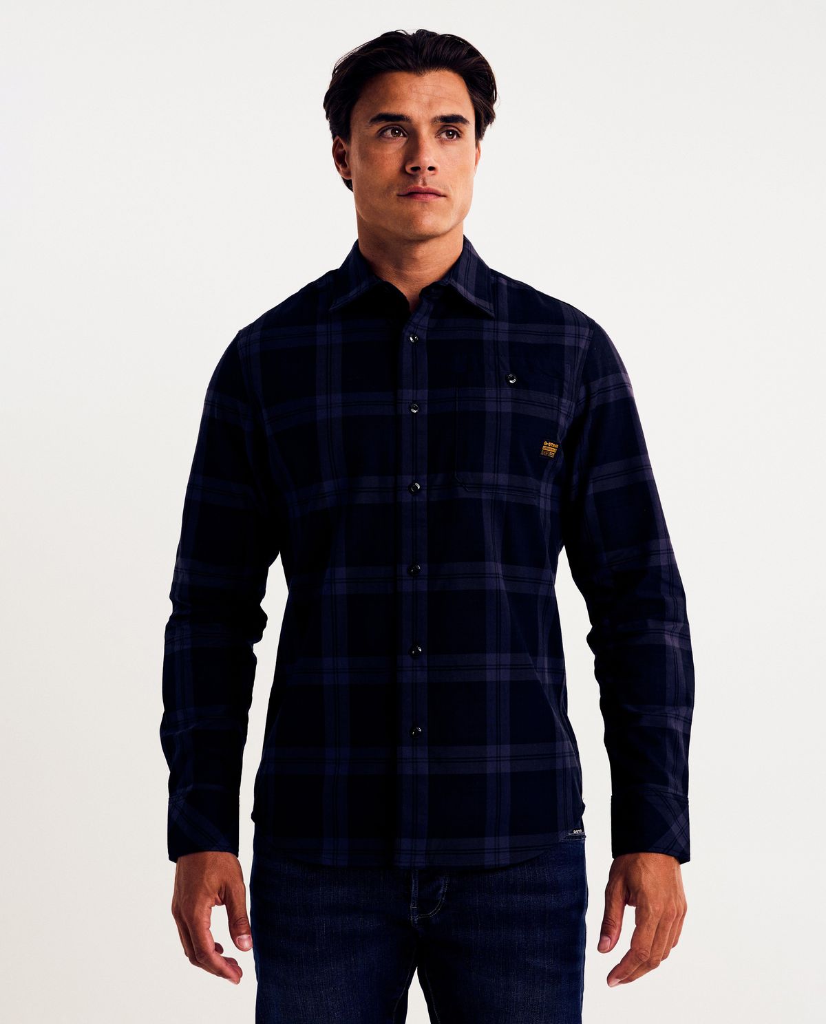 Hemd met ruiten, slim fit