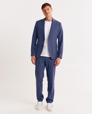 Blazers - Blauwe kostuumblazer