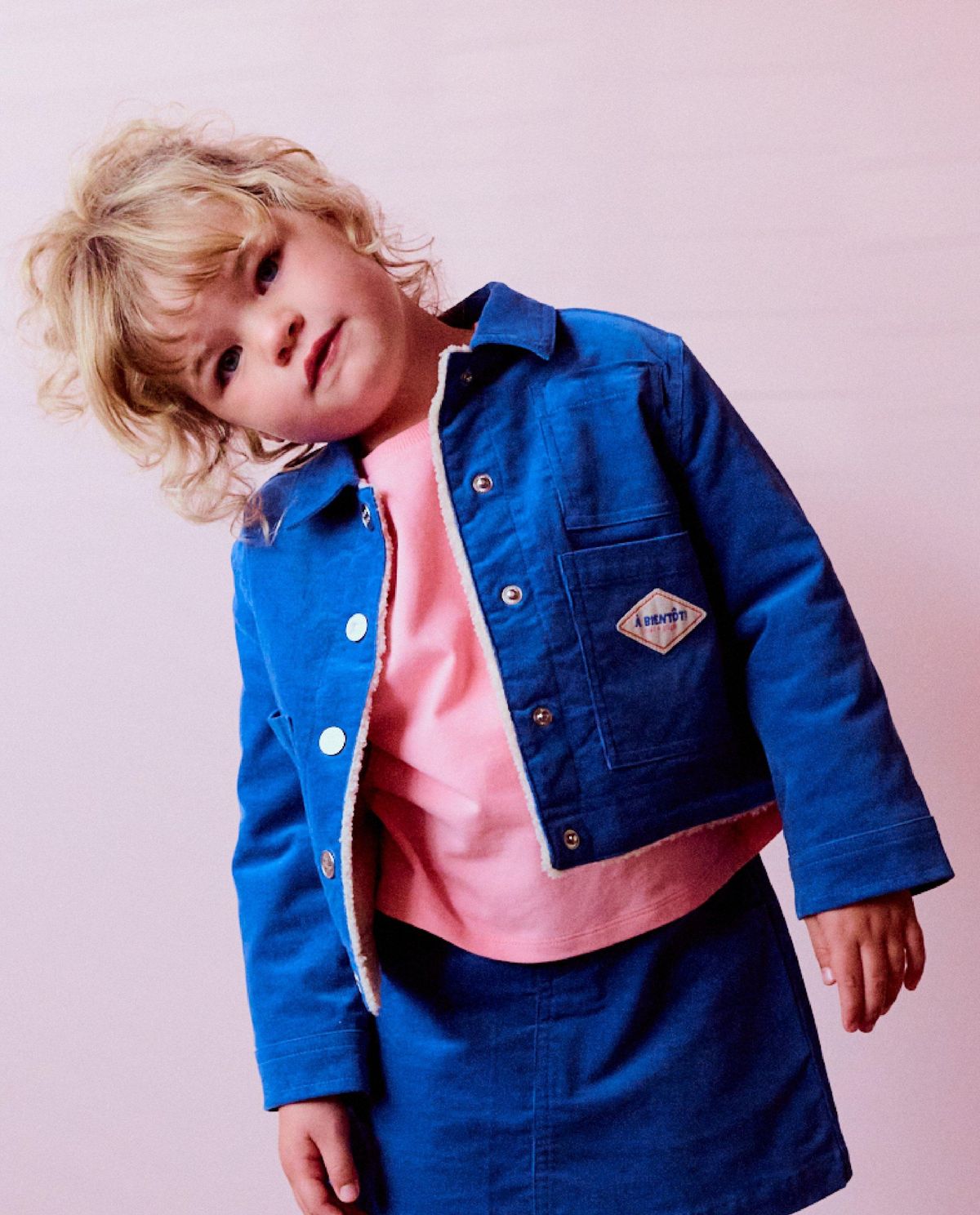 Vest van fijn ribfluweel, oversized fit