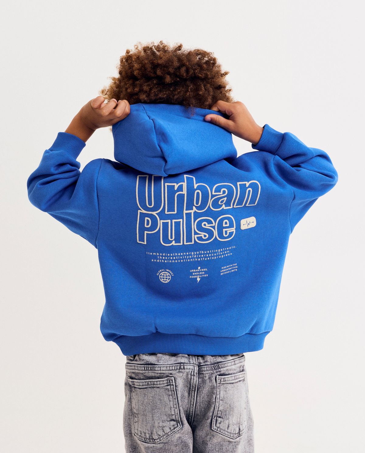 Hoodie met backprint