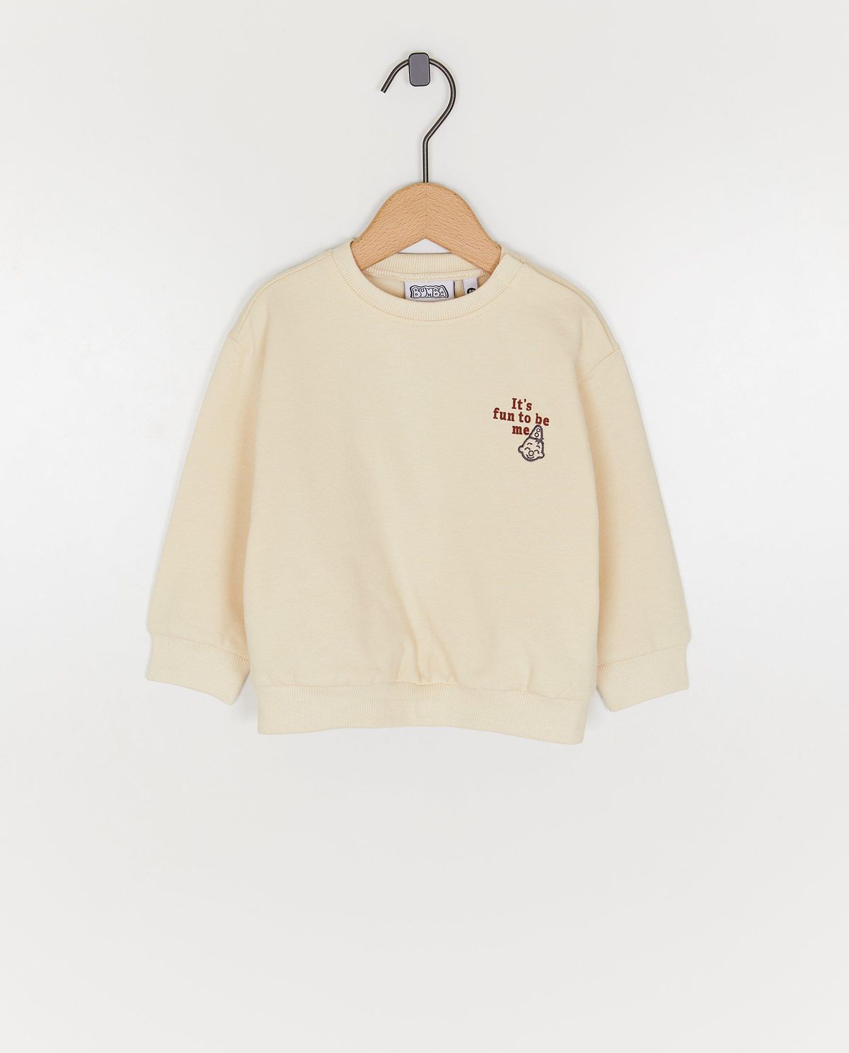 Sweater met geborduurde gezichtjes Bumba